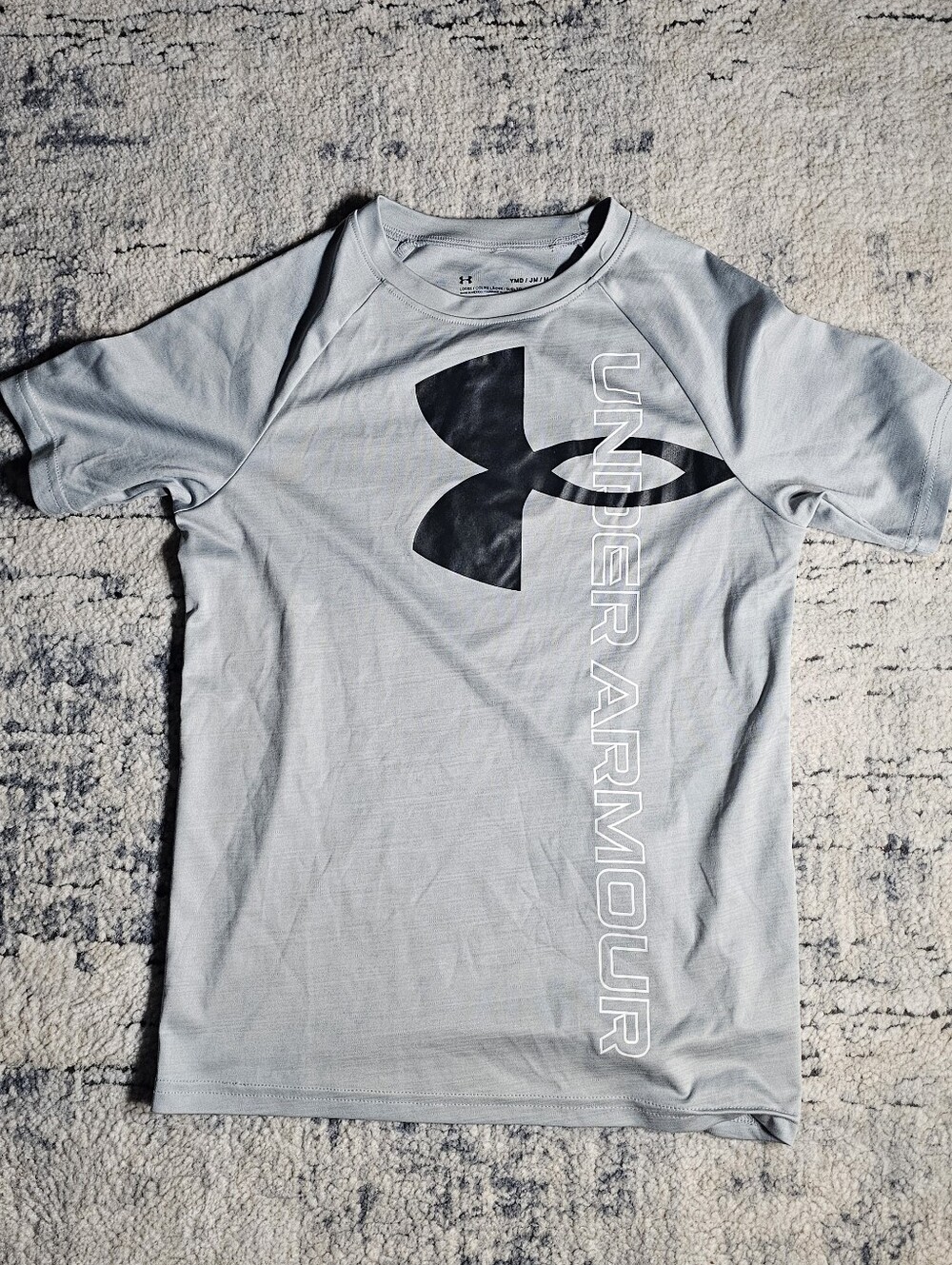Under Armour Kid’s Light Gray Graphic Performance T-Shirt